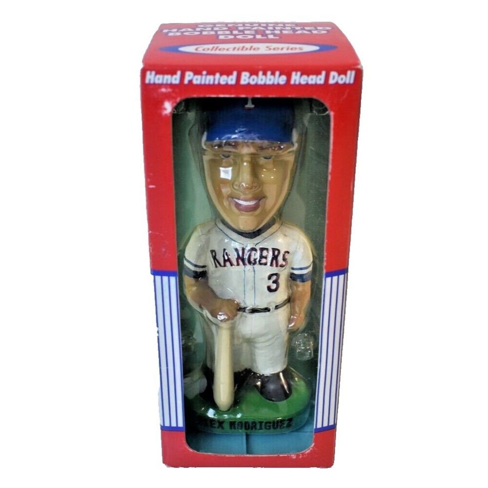 Texas Rangers 2001 Alex Rodriguez Bobble Dobbles Hand Painted Bobblehead